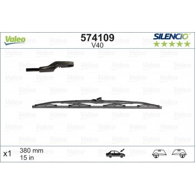 VALEO V40 380MM X1 SILENCIO CONVENCIONAL - 574109 - ALFA ROMEO Alfetta 05/72-08/81