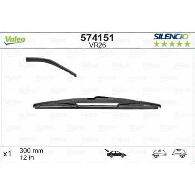 VALEO VR26 300MM X1 SILENCIO CONVENCIONAL - 574151 - ALFA ROMEO MiTo 3 Doors 09/08-