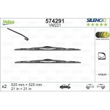 VALEO VM221 525-525MM X2 SILENCIO CONVENCIONAL - 574291 - AUDI A4 (8D2,B5) 4 Doors 02/95-01/99