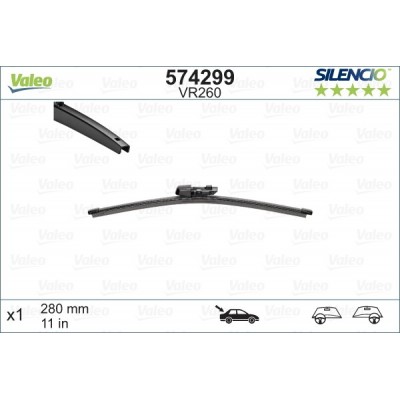 VALEO VR260 280MM X1 SILENCIO PLANA - 574299 - SEAT Ateca 07/16-