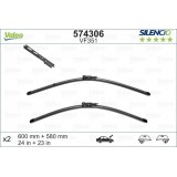 VALEO VF351 600-580MM X2 SILENCIO PLANA - 574306 - BMW 5-Series (E60) 4 Doors 05/03-02/10