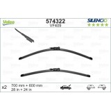 VALEO VF409 700-600MM X2 SILENCIO PLANA - 574322 - CITROEN C4 5 Doors (WithoutPicasso) 11/04-09/10