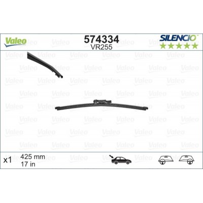 VALEO VR255 435MM X1 SILENCIO PLANA - 574334 - MERCEDES Sprinter 06/06-