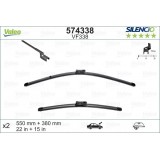 VALEO VF338 550-380MM X2 SILENCIO PLANA - 574338 - LANCIA Musa (fitting TopLock) 11/07-