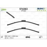 VALEO VF322 600-400MM X2 SILENCIO PLANA - 574363 - CITROEN C3 Picasso (fitting baionnet) 05/10-10/17