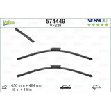 VALEO VF339 450-484MM X2 SILENCIO PLANA - 574449 - MINI One / Cooper / Cooper S (R56) 3 Doors (fitting Gen2D) 05/12-02/14