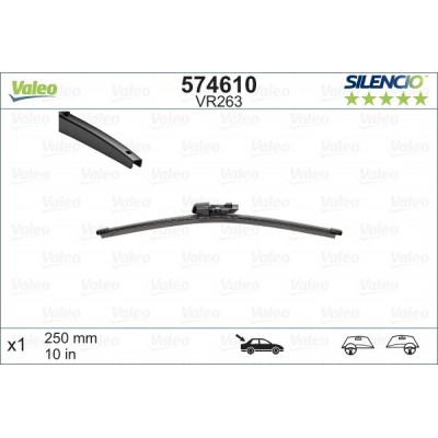 VALEO VR263 250MM X1 SILENCIO PLANA - 574610 - SEAT Mii 04/12-