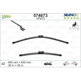 VALEO VF473 650-650MM X2 SILENCIO PLANA - 574673 - CHEVROLET Volt 01/11-