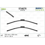 VALEO VF478 750-650MM X2 SILENCIO PLANA - 574678 - RENAULT ScÃ©nic 3 04/09-09/16