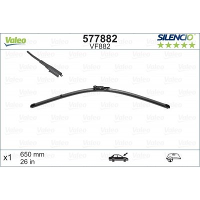 VALEO VF882 650MM X1 SILENCIO PLANA - 577882 - CITROEN C1 2 Monoblade 06/14-