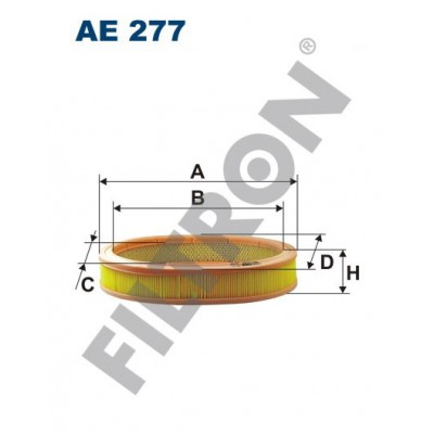 Filtro de Aire Filtron AE277 Renault R11, R19, R21, R5 II, R9