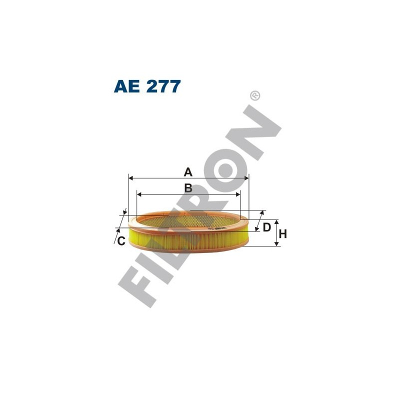 Filtro de Aire Filtron AE277 Renault R11, R19, R21, R5 II, R9