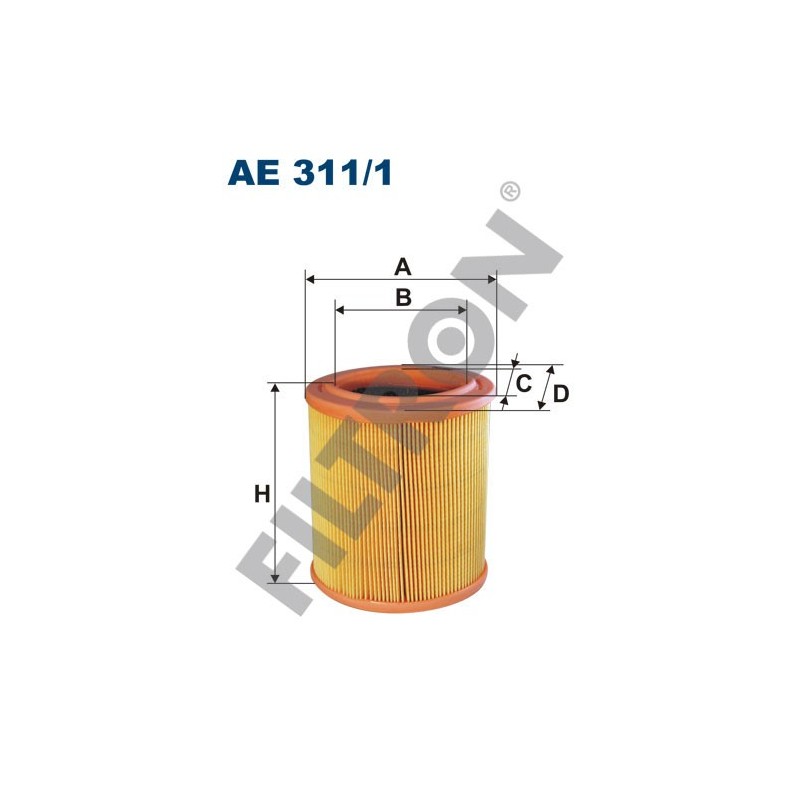 Filtro de Aire Filtron AE311/1 Citroën Berlingo I, Saxo, Xsara, Peugeot 106, Partner I