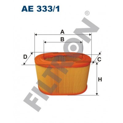 Filtro de Aire Filtron AE333/1 Mitsubishi Galant II (80-84), Pajero I, Pajero II, Sapporo