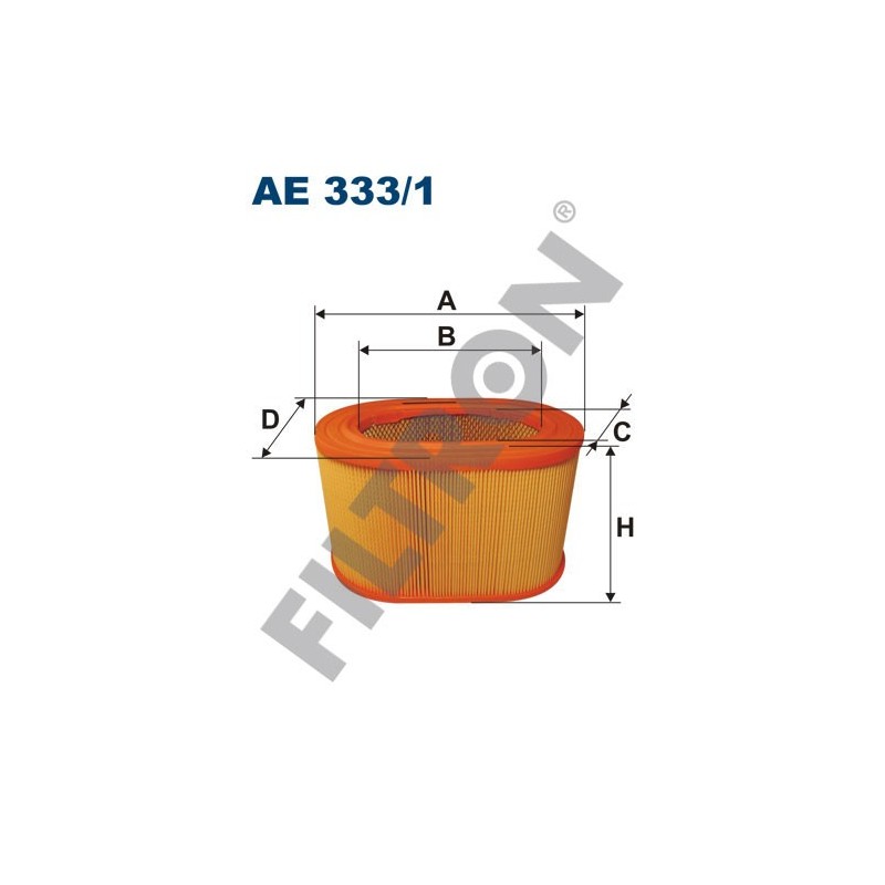 Filtro de Aire Filtron AE333/1 Mitsubishi Galant II (80-84), Pajero I, Pajero II, Sapporo