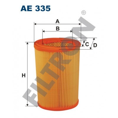 Filtro de Aire Filtron AE335 Citroën AX, Saxo, Xsara, Nissan Micra II (K11), Peugeot 106, Rover 100