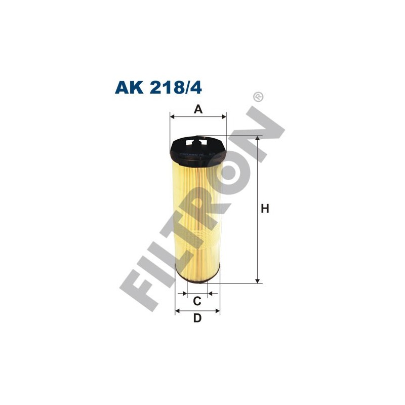 Filtro de Aire Filtron AK218/4 Mercedes C (W203/C203/T203), C (W204/S204), CLC (CL203), CLK (A/C209)