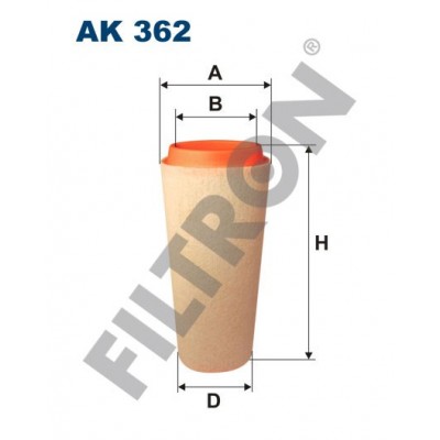 Filtro de Aire Filtron AK362 BMW Serie 1 (E81/E82/E87/E88), Serie 3 (E46), Serie 3 (E90/E91/E92/E93), Serie 5 (E39)