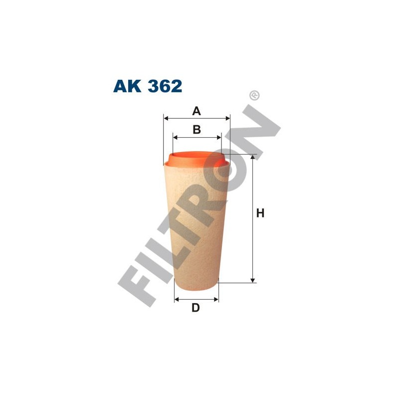 Filtro de Aire Filtron AK362 BMW Serie 1 (E81/E82/E87/E88), Serie 3 (E46), Serie 3 (E90/E91/E92/E93), Serie 5 (E39)