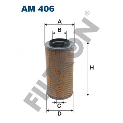 Filtro de Aire Filtron AM406 Evobus (Mercedes Bus/Setra) O 309, Mercedes 2T, 3T, 4T