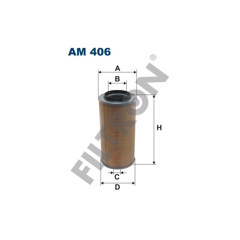 Filtro de Aire Filtron AM406 Evobus (Mercedes Bus/Setra) O 309, Mercedes 2T, 3T, 4T