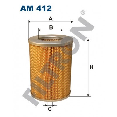 Filtro de Aire Filtron AM412 Isuzu Elf, Florian, Gemini, Nissan Cherry, Sunny, Trade, Urvan, Vanette