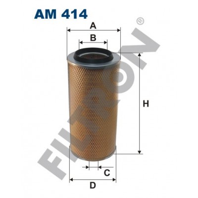 Filtro de Aire Filtron AM414 Avia, Daf, Ebro, Faun , Ford, Iveco, Liebherr, M.A.N., Pegaso, Renault (RVI), Steyr, Tam, ABG