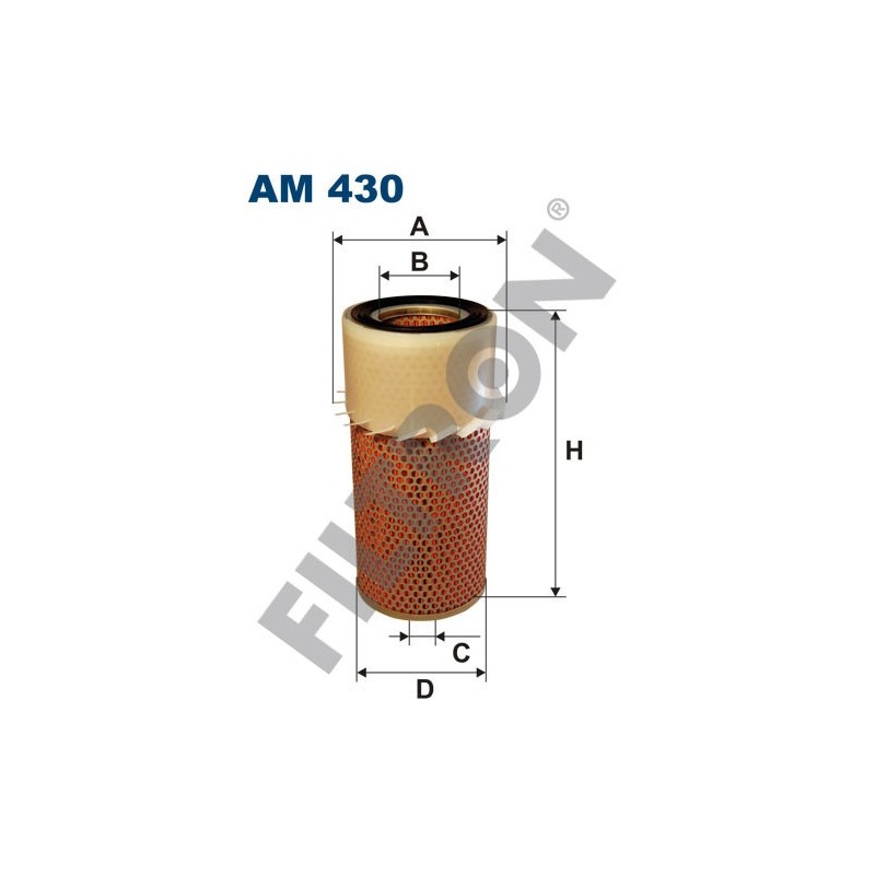 Filtro de Aire Filtron AM430 Atlas, Bobcat, Case, Clark Equipment, Fiatagri, John Deere, Komatsu, Kubota, Leyland, Landrover