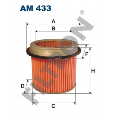 Filtro de Aire Filtron AM433 Hyundai Exel, Galloper, Grandeur, H 1, H 200, Lantra I, Pony, S Coupe, Sonata, Stellar