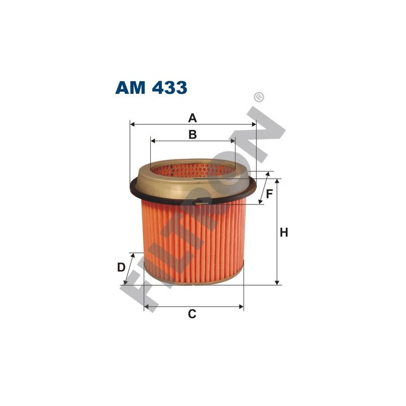 Filtro de Aire Filtron AM433 Hyundai Exel, Galloper, Grandeur, H 1, H 200, Lantra I, Pony, S Coupe, Sonata, Stellar