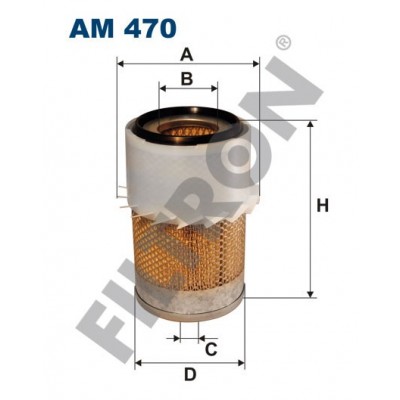 Filtro de Aire Filtron AM470 Landrover 110, 88/109, 90, Defender (90-), LDV Limited 400