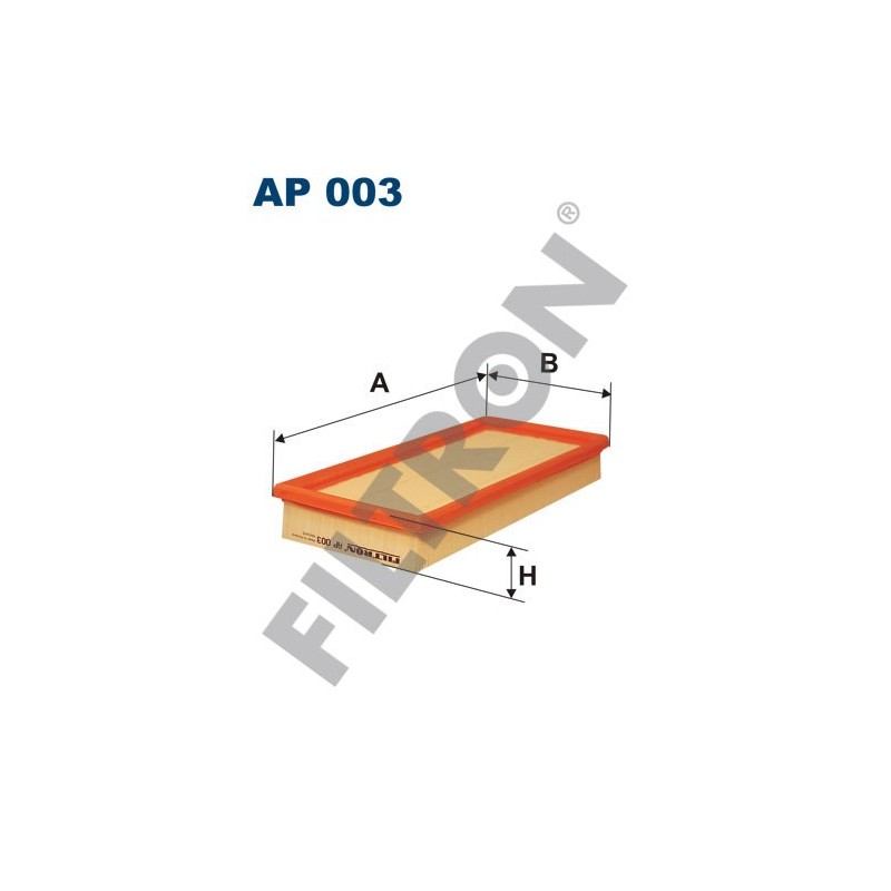 Filtro de Aire Filtron AP003 Audi 80, Chrysler Neon, Volkswagen Caddy I, Golf I, Jetta, Passat (32/33), Scirocco