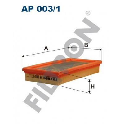 Filtro de Aire Filtron AP003/1 Chrysler Grand Voyager I, Grand Voyager II, Le Baron, Voyager I (ES), Voyager II (GS)