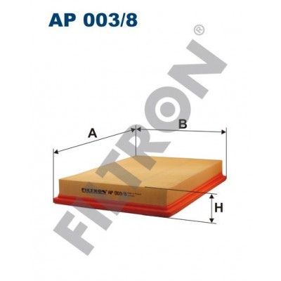 Filtro de Aire Filtron AP003/8 Jeep Cherokee II, Cherokee Pioneer, Liberty I, Liberty II, Wrangler II