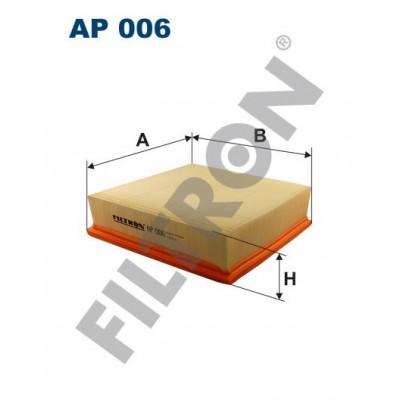 Filtro de Aire Filtron AP006 Audi, Jaguar, Lada 2107, 2108/2109, 21099, 2110, 2111, 2112, 2113/2114/2115, Kalina, Niva, Priora