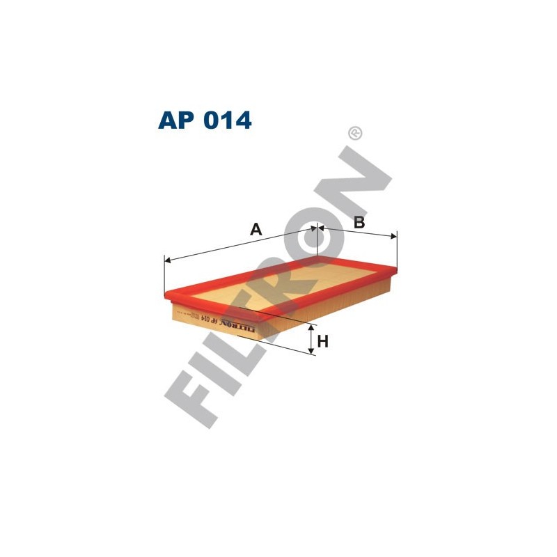 Filtro de Aire Filtron AP014 Fiat Regata, Seat Ibiza, Malaga, Ritmo, Ronda