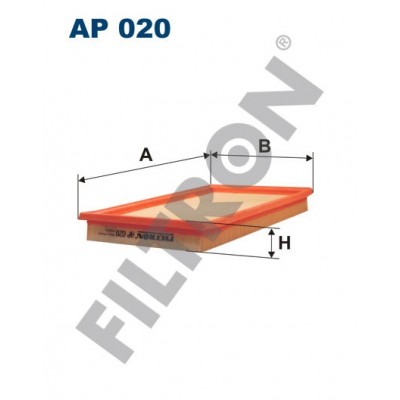 Filtro de Aire Filtron AP020 Bedford Astramax/Astra Van, Ebro (Misa) Van, Nissan Pick Up, Silvia, Opel Astra F/Astra F Cabrio