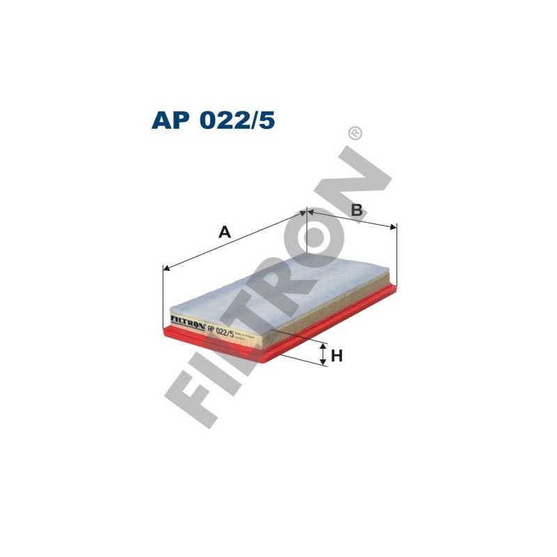 Filtro de Aire Filtron AP022/5 Afla Romeo Mito, Fiat 500 II, 500L, Panda III, Punto III, Lancia Ypsilon II