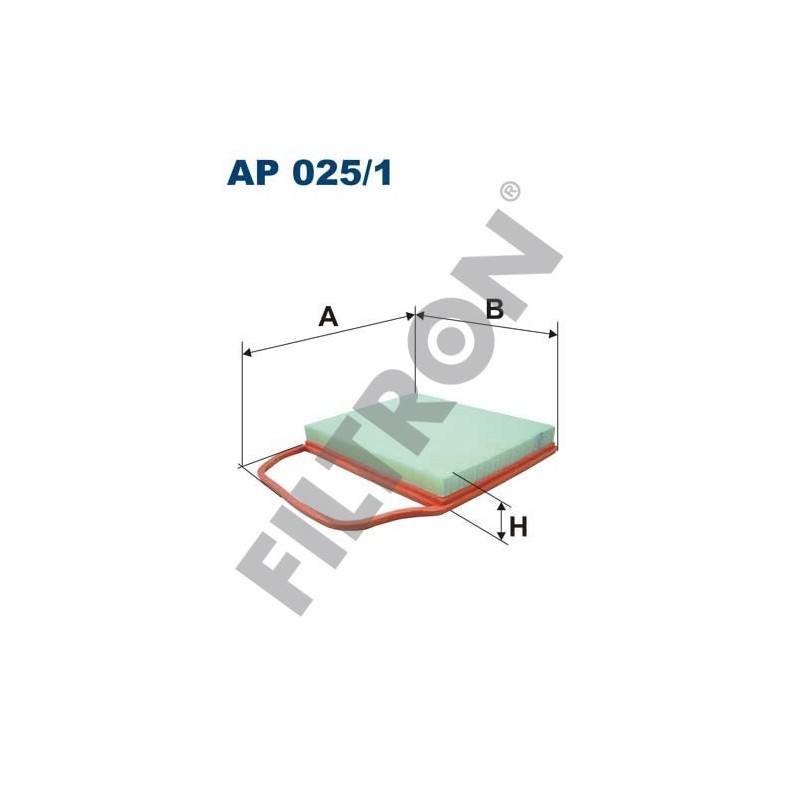 Filtro de Aire Filtron AP025/1 BMW Serie 1 (E81/E82/E87/E88), Serie 3 (E90/E91/E92/E93), Serie Z4 (E89)