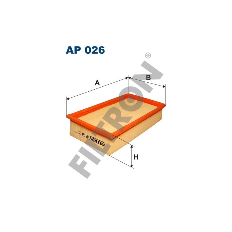 Filtro de Aire Filtron AP026 BMW Serie 3 (E30), Serie 3 (E36), Serie 5 (E28), Serie 5 (E34), Serie 7 (E32), Serie 8 (E31)