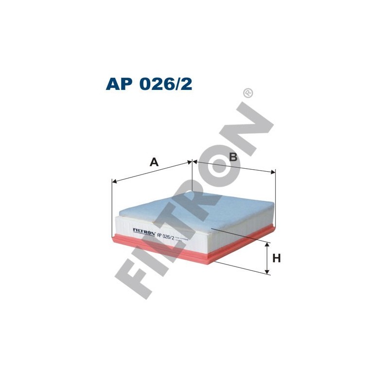 Filtro de Aire Filtron AP026/2 BMW 1(F20), 2 (F22/F23/F87), 3 (F30/F31), 3 GT (F34), 4 (F32/F33/F36/F82)