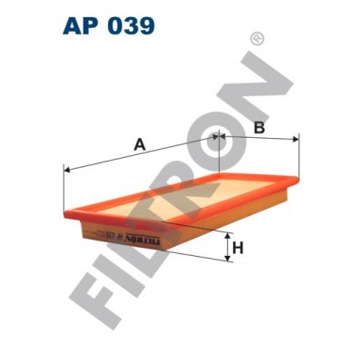 Filtro de Aire Filtron AP039 Fiat Duna, Fiorino, Marengo, Regata, Tipo