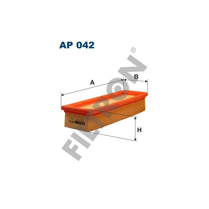 Filtro de Aire Filtron AP042 Fiat Tempra, Tipo, Uno, Uno (PL), Lancia Dedra, Delta, Zastava Yugo, Zaz (3A3) Slavuta, Tavria