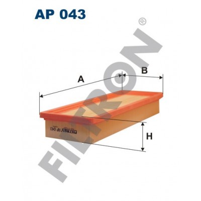 Filtro de Aire Filtron AP043 Fiat Duna, Fiorino, Innocenti Elba