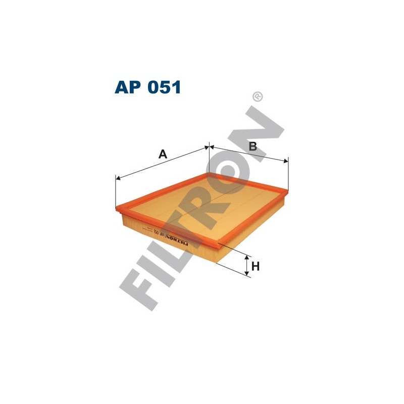 Filtro de Aire Filtron AP051 Opel Astra Classic II, Astra G/Cabrio/Coupe (Astra II), Astra H (Astra III), Speedster, Zafira I