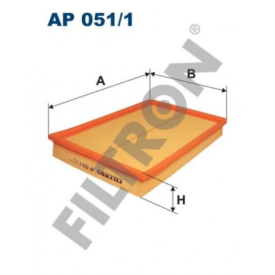 Filtro de Aire Filtron AP051/1 Opel Combo B, Corsa C, Meriva A, Tigra II, Vauxhall Combo B, Corsa MK2, Meriva A, Tigra II