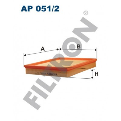 Filtro de Aire Filtron AP051/2 Opel Astra G/Cabrio/Coupe (Astra II), Zafira I, Zafira II, Vauxhall Astra-G, Zafira I, Zafira II