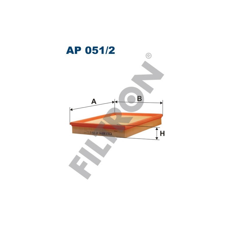 Filtro de Aire Filtron AP051/2 Opel Astra G/Cabrio/Coupe (Astra II), Zafira I, Zafira II, Vauxhall Astra-G, Zafira I, Zafira II