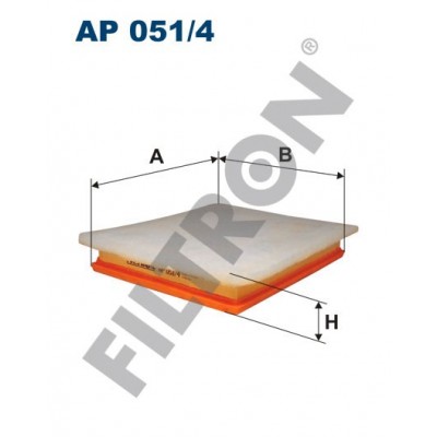 Filtro de Aire Filtron AP051/4 Opel Astra G/Cabrio/Coupe (Astra II), Astra H (Astra III), Zafira I, Vauxhall Astra-G, Astra-H