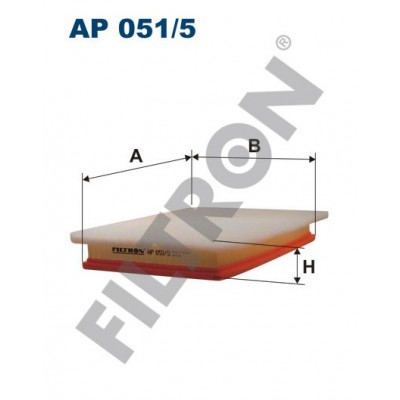 Filtro de Aire Filtron AP051/5 Opel Combo B, Corsa C, Meriva A, Tigra II, Vauxhall Combo B, Corsa MK2, Meriva A, Tigra II